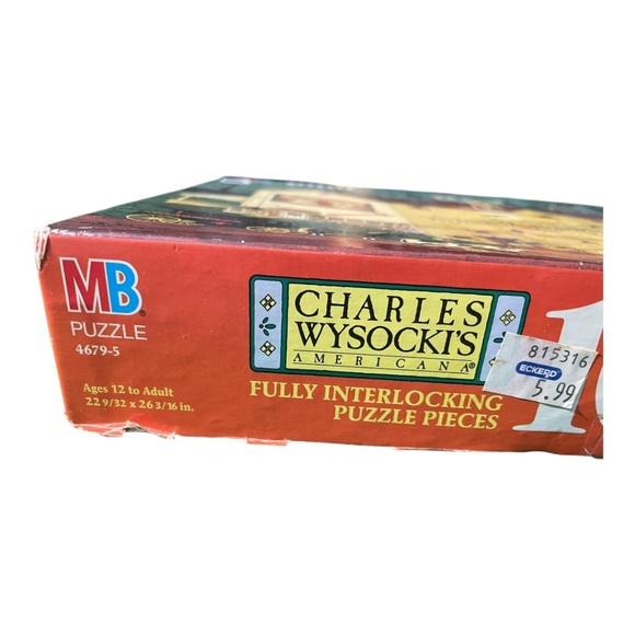 Vintage Charles Wysocki Americana Puzzle 1000 pc Veterinary Surgeon COMPLETE - Picture 8 of 8